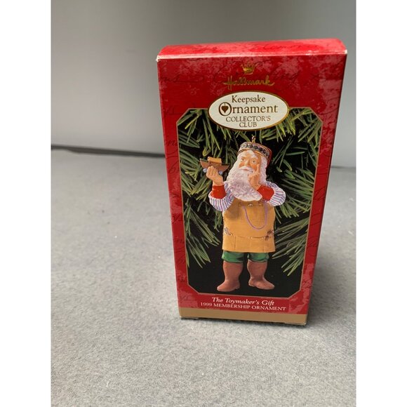 Hallmark Keepsake Ornament 1999 The Toymakers Gift Santa Figurine Collectors Clu - Picture 4 of 7